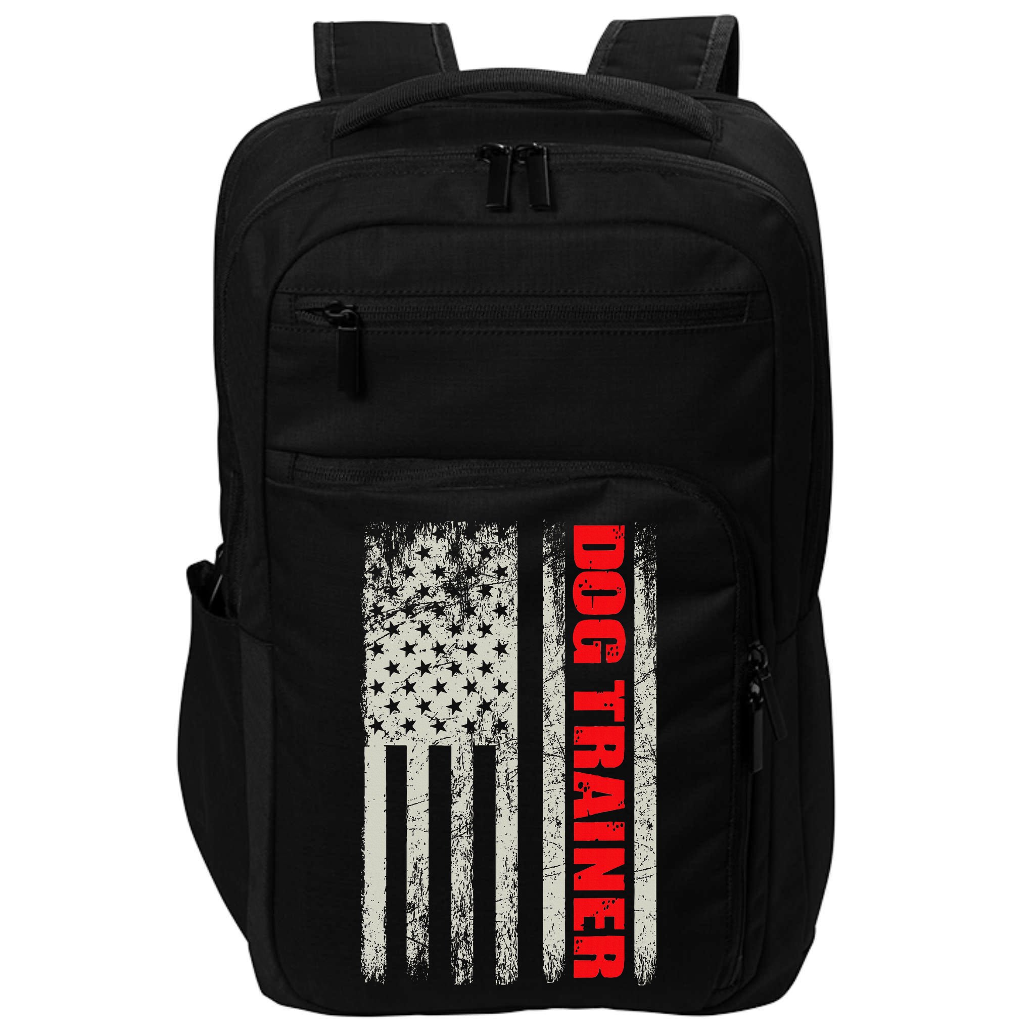 Dog Trainer Usa Flag Dog Training Fun K9 Training Show Dog Impact Tech Backpack