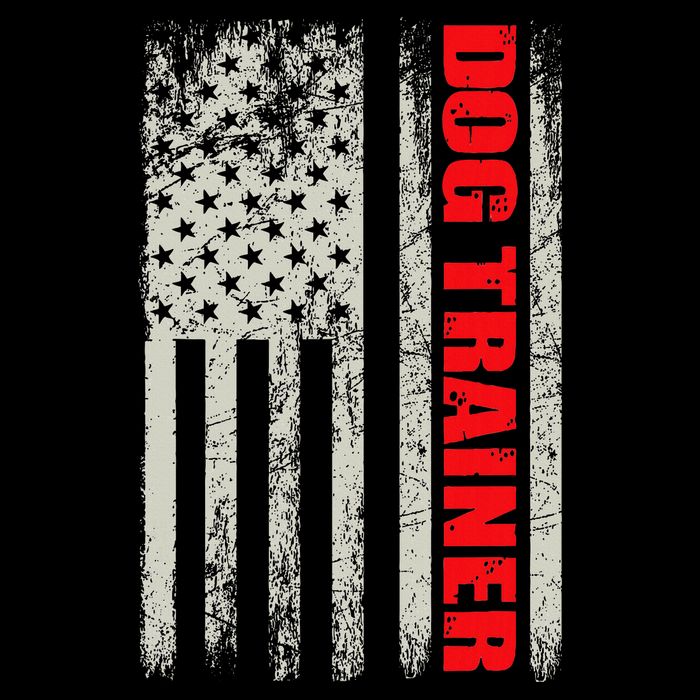 Dog Trainer Usa Flag Dog Training Fun K9 Training Show Dog Button