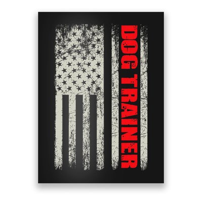 Dog Trainer Usa Flag Dog Training Fun K9 Training Show Dog Poster