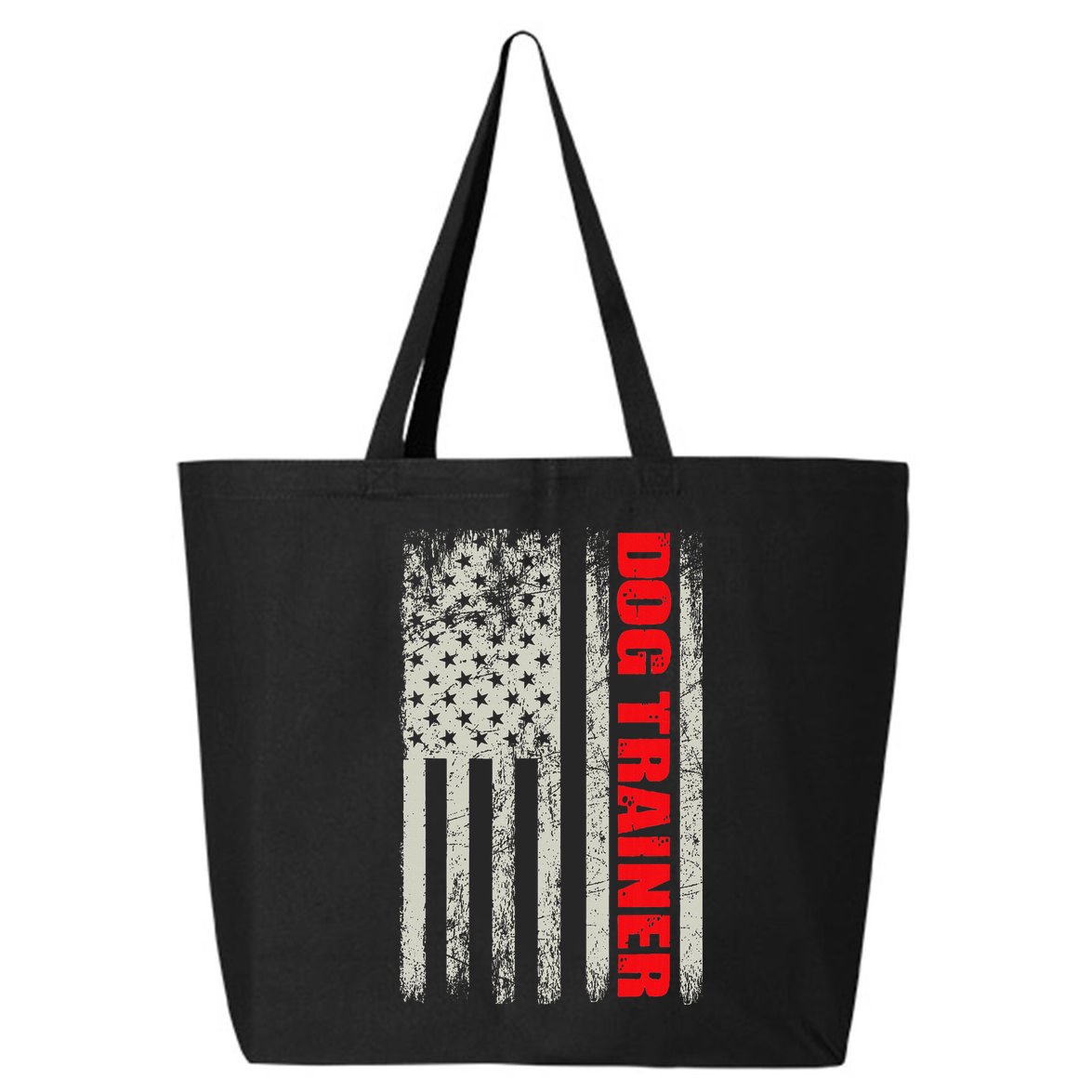 Dog Trainer Usa Flag Dog Training Fun K9 Training Show Dog 25L Jumbo Tote