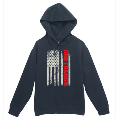 Dog Trainer USA Flag Dog Training Fun K9 Training Show Dog Urban Pullover Hoodie