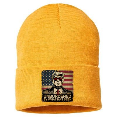 Donald Trump Unburdened By What Has Been Funny Adults .Qxjjlhih Sustainable Knit Beanie