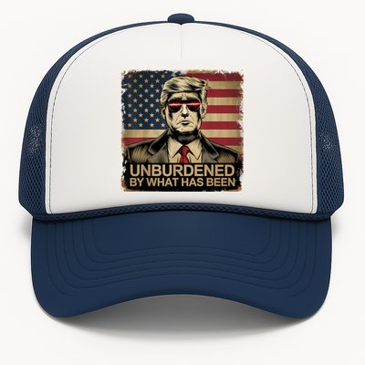 Donald Trump Unburdened By What Has Been Funny Adults .Qxjjlhih Trucker Hat