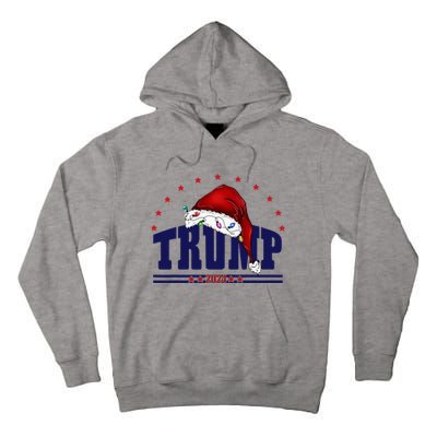 Donald Trump Usa 2024 Santa Claus Hat Christmas Tall Hoodie