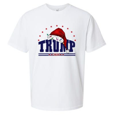 Donald Trump Usa 2024 Santa Claus Hat Christmas Sueded Cloud Jersey T-Shirt