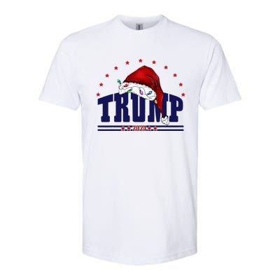 Donald Trump Usa 2024 Santa Claus Hat Christmas Softstyle CVC T-Shirt