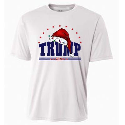 Donald Trump Usa 2024 Santa Claus Hat Christmas Cooling Performance Crew T-Shirt