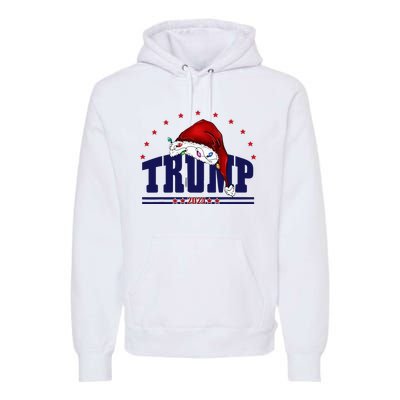 Donald Trump Usa 2024 Santa Claus Hat Christmas Premium Hoodie