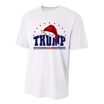 Donald Trump Usa 2024 Santa Claus Hat Christmas Performance Sprint T-Shirt