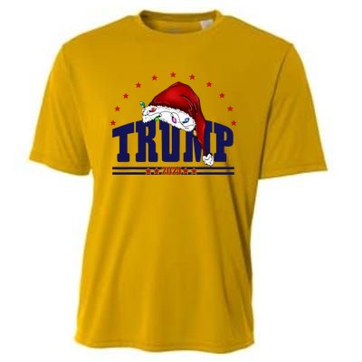 Donald Trump Usa 2024 Santa Claus Hat Cooling Performance Crew T-Shirt