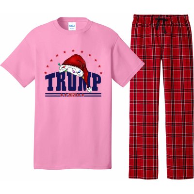 Donald Trump Usa 2024 Santa Claus Hat Pajama Set