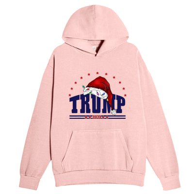 Donald Trump Usa 2024 Santa Claus Hat Urban Pullover Hoodie