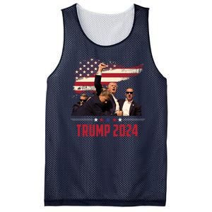 Donald Trump Usa Flag Fist Fight Election 2024 Mesh Reversible Basketball Jersey Tank