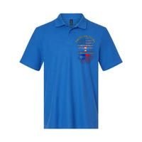 Distressed Tree Usa Flag American Grown Taiwanese Roots Gift Softstyle Adult Sport Polo