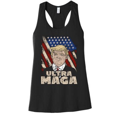 Donald Trump Ultra Maga Women's Racerback Tank