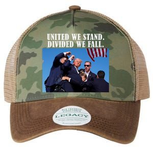 Donald Trump United We Stand Dived We Fall Legacy Tie Dye Trucker Hat