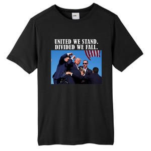 Donald Trump United We Stand Dived We Fall Tall Fusion ChromaSoft Performance T-Shirt