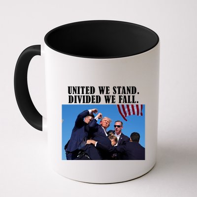 Donald Trump United We Stand Dived We Fall Mug