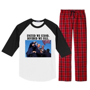 Donald Trump United We Stand Dived We Fall Raglan Sleeve Pajama Set