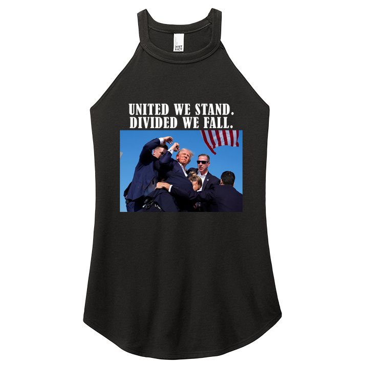 Donald Trump United We Stand Dived We Fall Women's Perfect Tri Rocker Tank