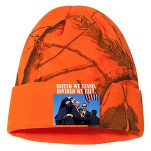 Donald Trump United We Stand Dived We Fall Kati Licensed 12" Camo Beanie