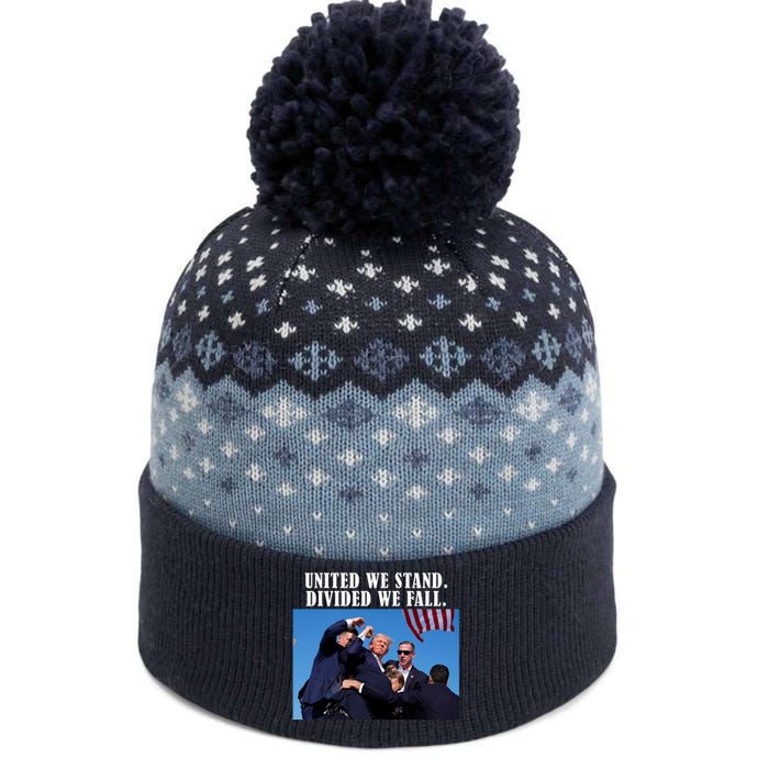 Donald Trump United We Stand Dived We Fall The Baniff Cuffed Pom Beanie