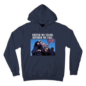 Donald Trump United We Stand Dived We Fall Hoodie