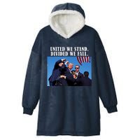 Donald Trump United We Stand Dived We Fall Hooded Wearable Blanket