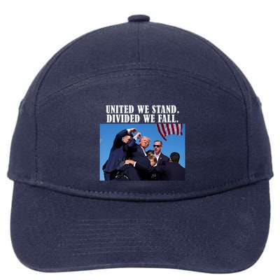 Donald Trump United We Stand Dived We Fall 7-Panel Snapback Hat