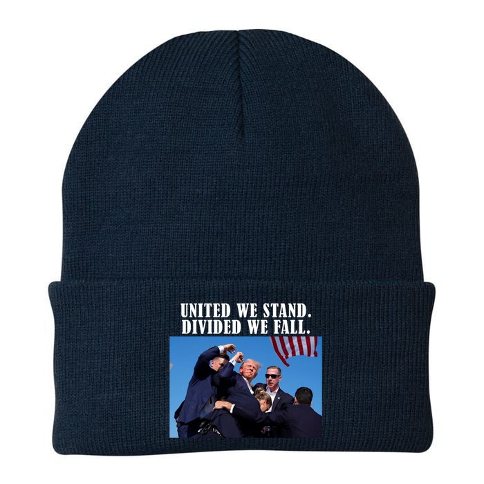 Donald Trump United We Stand Dived We Fall Knit Cap Winter Beanie