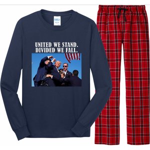 Donald Trump United We Stand Dived We Fall Long Sleeve Pajama Set