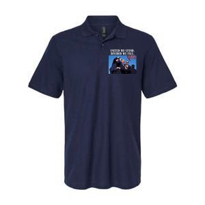 Donald Trump United We Stand Dived We Fall Softstyle Adult Sport Polo