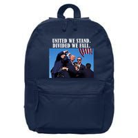 Donald Trump United We Stand Dived We Fall 16 in Basic Backpack