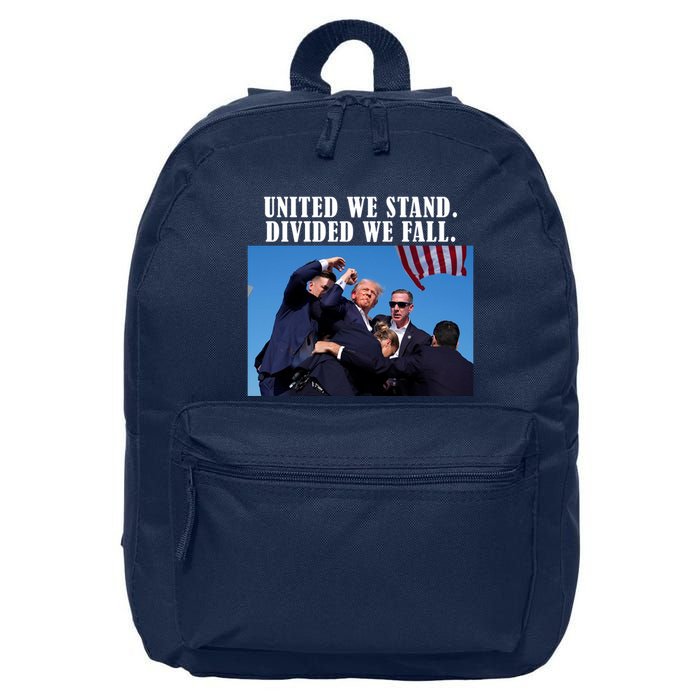 Donald Trump United We Stand Dived We Fall 16 in Basic Backpack
