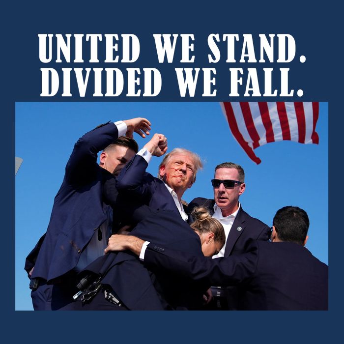 Donald Trump United We Stand Dived We Fall 16 in Basic Backpack
