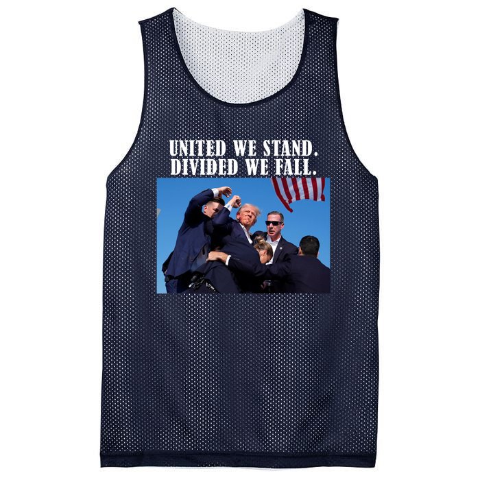 Donald Trump United We Stand Dived We Fall Mesh Reversible Basketball Jersey Tank