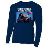 Donald Trump United We Stand Dived We Fall Cooling Performance Long Sleeve Crew