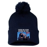 Donald Trump United We Stand Dived We Fall Pom Pom 12in Knit Beanie