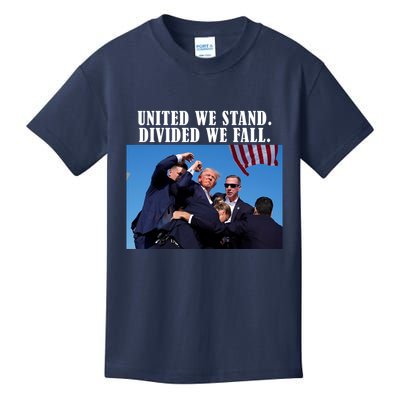 Donald Trump United We Stand Dived We Fall Kids T-Shirt