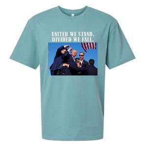 Donald Trump United We Stand Dived We Fall Sueded Cloud Jersey T-Shirt