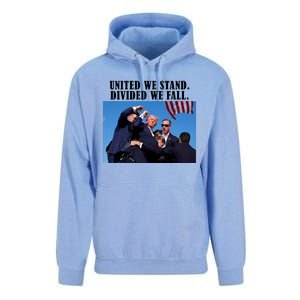 Donald Trump United We Stand Dived We Fall Unisex Surf Hoodie