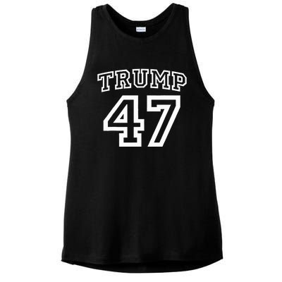 Donald Trump Vance 2024 Election 47th President Women Ladies PosiCharge Tri-Blend Wicking Tank