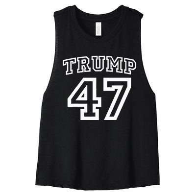 Donald Trump Vance 2024 Election 47th President Women Women's Racerback Cropped Tank