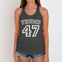 Donald Trump Vance 2024 Election 47th President Women Women's Knotted Racerback Tank