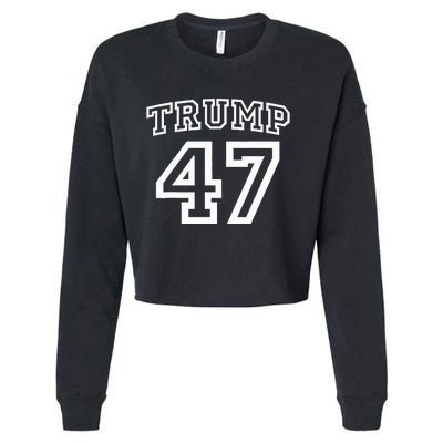 Donald Trump Vance 2024 Election 47th President Women Cropped Pullover Crew