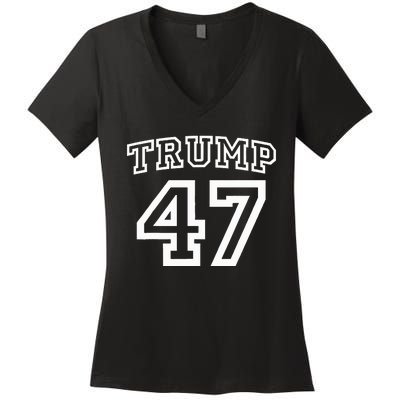 Donald Trump Vance 2024 Election 47th President Women Women's V-Neck T-Shirt