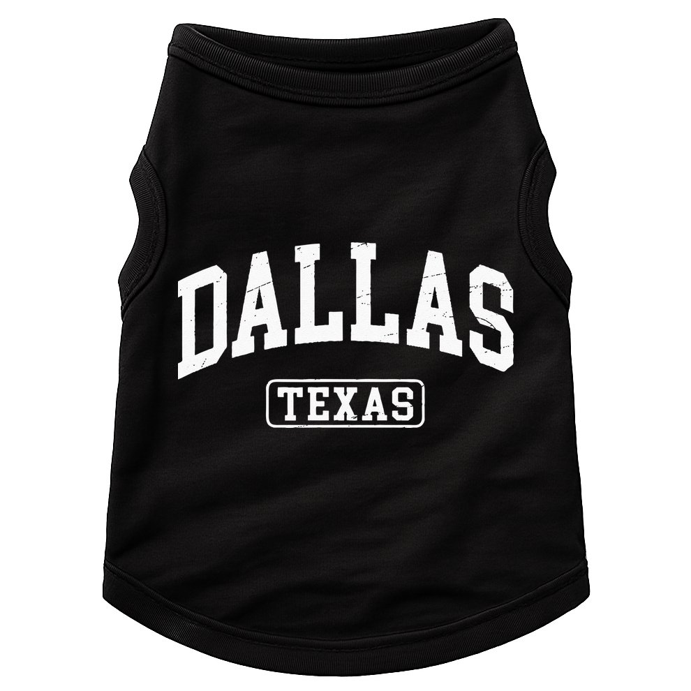 Dallas Texas Vintage Worn Design Classic Doggie Tank