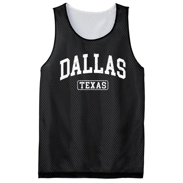 Dallas Texas Vintage Worn Design Classic Mesh Reversible Basketball Jersey Tank