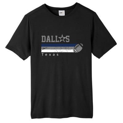 Dallas Texas Vintage Retro Football Tall Fusion ChromaSoft Performance T-Shirt