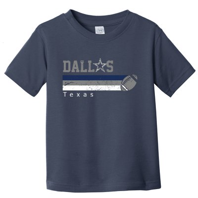 Dallas Texas Vintage Retro Football Toddler T-Shirt